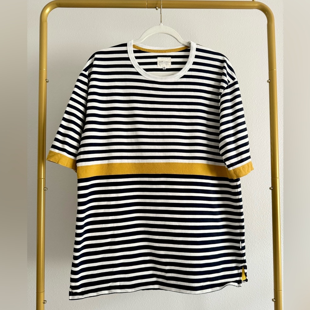 Curly & Co. Japan Striped T-shirt Short Sleeve Men’s Sz XL/4 Made In Japan